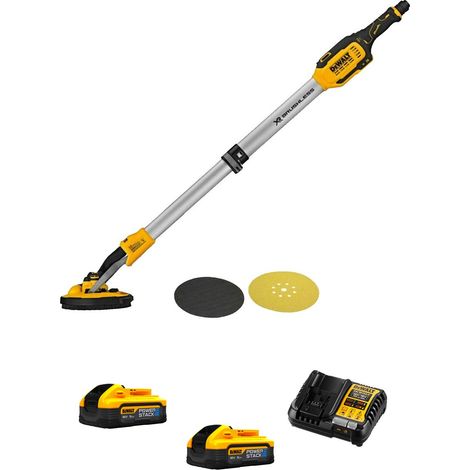 Levigatrice per muro DeWALT DCE800H2-SK (2 x 5,0 Ah Powerstack + DCB1104)