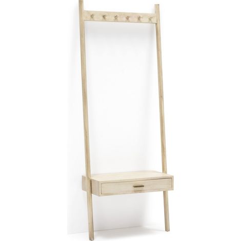 Perchero 73X36X190 Madera Blanco Velado 1 Cajon (1/5)