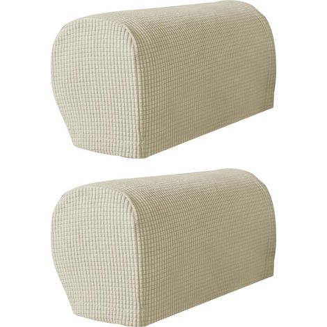 Dehnbarer Sofa-Armlehnenschutz, 2er-Set waschbare und elastische Bezüge