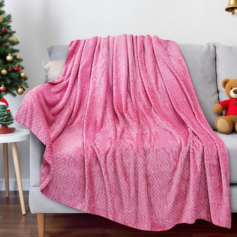 Couverture De Noël - 130 x 100 cm - Polyester - Pour Canapé Lit Camping Décoration Intérieure - 1 Pièce (1/5)