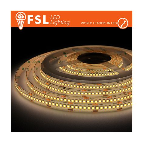 Striscia LED SMD2835 24V 5m 240LED/m 16W/m 3000K IP65 CRI80