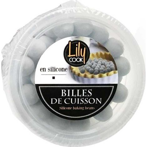 Boîte de billes de cuisson en silicone grises