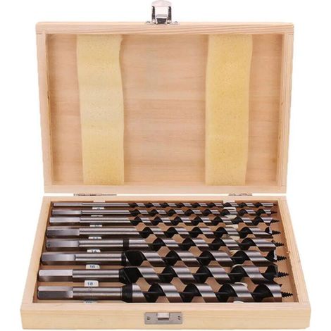 HSS Twist Drill Bit Set, 8pcs Carbon Steel Twist Drill Bits with Length 230mm Diameter 6mm 8mm 10mm 12mm 14mm 16mm 18mm 20mm (1/5)