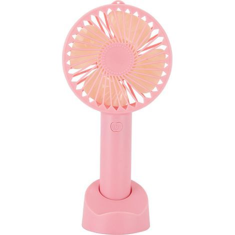 Mini ventilatore portatile, ventilatore personale ricaricabile tramite USB con batteria da 2500 mAh e stazione base, 4 modalità, ideale per l'uso domestico, l (1/5)