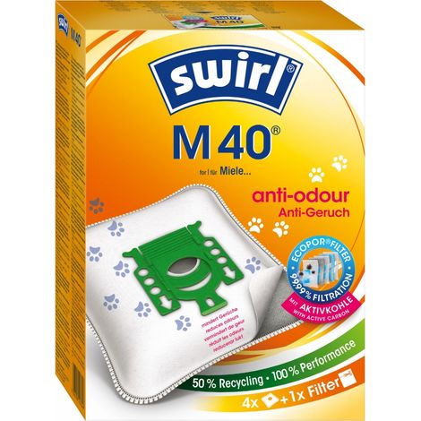 Swirl M 40 EcoPor Anti Odour Staubsaugerbeutel 4 St.