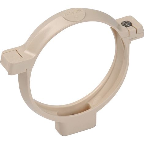 Brida PVC para canalón - RIUVERT Características: 80 mm - blanco