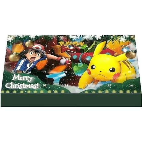 LYERCW - Calendrier de l'Avent Pokémon, boîte de 24 pièces, boîte surprise de la veille de Noël D