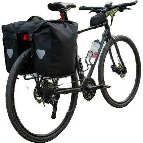 Fahrradtasche, wasserdicht, 21 Liter Fassungsvermögen, armeegrün (1/2)
