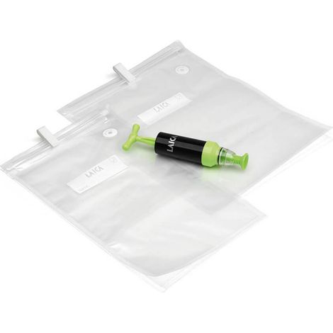 [JAMAIS UTILISE] OUTLET Laica 20 sacs réutilisables 10-22x34 and 10-26x34 vt3521