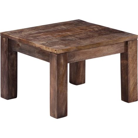 Couchtisch 50×50×35 cm Massivholz Mango