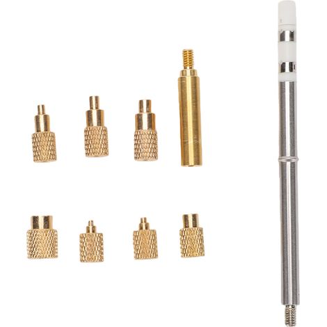 Kit d'inserts thermofixés M2 M3 M4 M5 M6 M8 en laiton moleté pour fer à souder T65 SH72 SH73 (1/5)