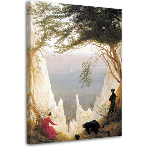 Tableau sur toile REPRODUCTION Les falaises de craie de Rügen 40x60 (1/5)