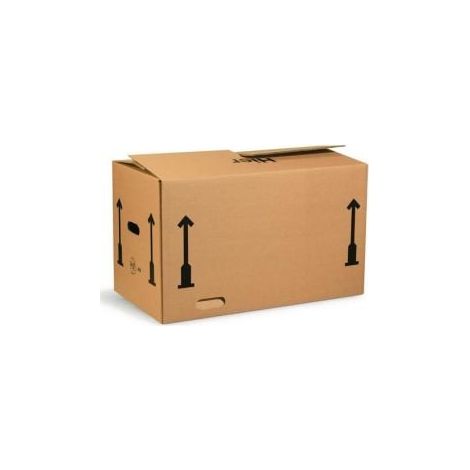 Carton pliant ondulé double cannelure L650xB350xH370mm marron TRANSPAK (1/2)