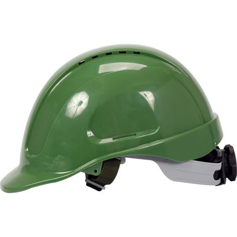 Grüner Schutzhelm aus ABS mit hoher Komfortausstattung