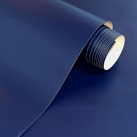 Autocollant en vinyle bleu cobalt mat largeur 60 cm pour meubles, cuisine, murs, fenêtres, papier créatif, papier décoratif (bleu cobalt, 60 x 300 cm) (1/5)