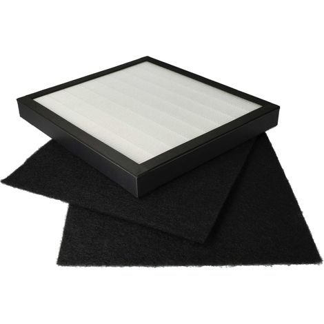 vhbw Set de filtro compatible con Dirt Devil Pureza AC150 purificador de aire - filtro carbón activo, filtro Hepa