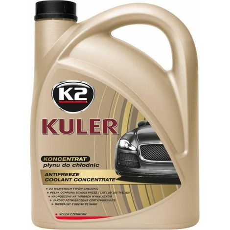 Concentré de liquide de refroidissement K2 1:1 Refroidisseur -35 °C 4 L Rouge