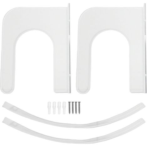 2 pièces support mural pour skateboard snowboard présentoir acrylique horizontal rack de rangement suspension (1/5)