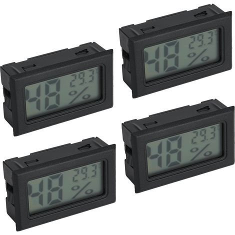 Lot de 4 mini thermomètres et hygromètres intégrés avec sonde TS-804-B (1/5)