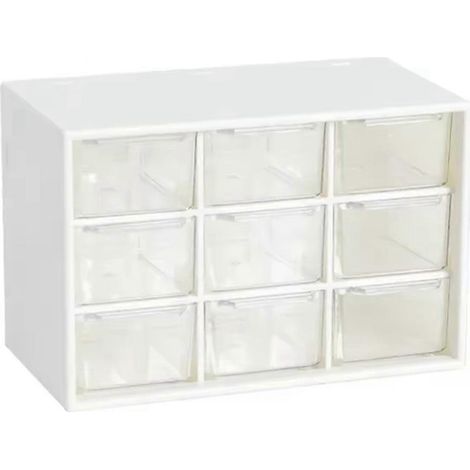 Schmuckaufbewahrungsbox, Mini-Schrank mit Schubladengitter, Sortierfach