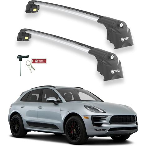 TURTLE kompatibel mit Porsche Macan 2014-2025 Dachträger Air2 Grau (1/5)
