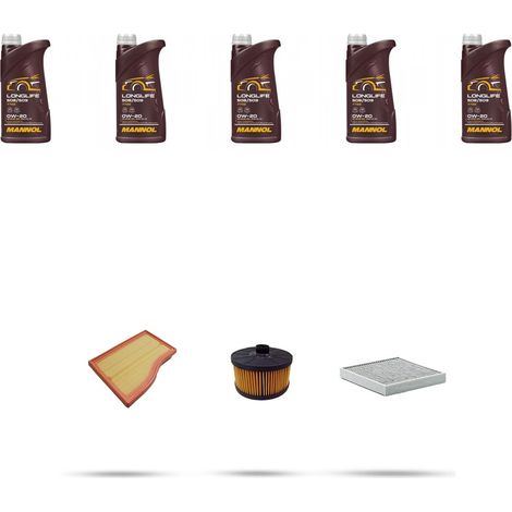 Kit tagliando 3 FILTRI e 5L OLIO compatibile con Mercedes Classe B (W247) 180 100kw dal 2018 (1/4)