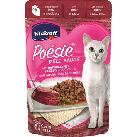Vitakraft Katzenfutter Poesie DeliSauce, Herz - 23 Beutel