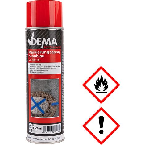 Markierungsspray Markierungsfarbe PROFESSIONAL 500 ml Dose neon blau Farbspray (1/5)