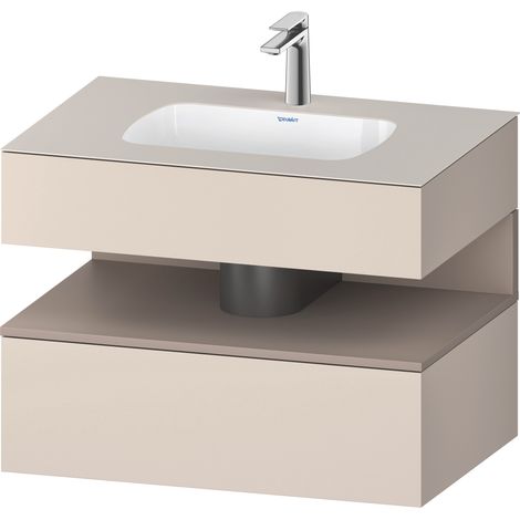 Lavabo empotrado Duravit Collection One con base de lavabo