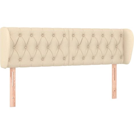 Maison Exclusive - Cabecero de tela color crema 147x23x78/88 cm (1/5)