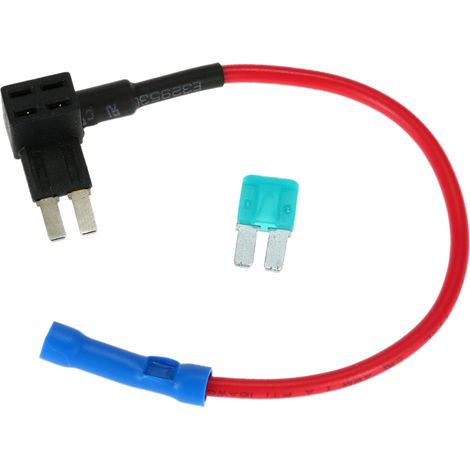 Fusible 15 A ATA Micro2 avec dispositif de retrait – Support de retrait sans dommage pour broches allongées – Extrémité bleue (1/5)