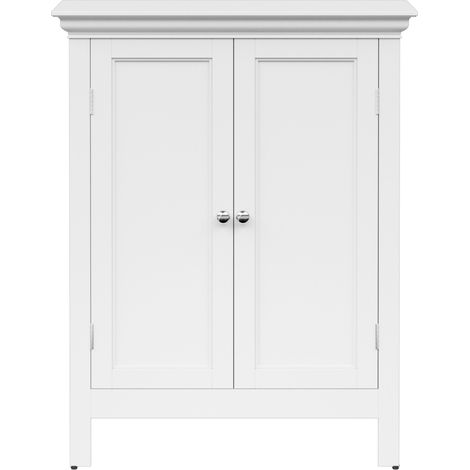 Teamson Home Stratford Badezimmerbodenschrank weiße ELG-676 mit 2 Regalen (1/5)
