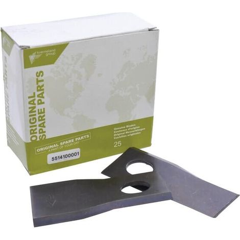 Cuchilla segadora izq. 105x48x4mm agujero oval 23.0x20.5mm Adecuada para Taarup Paquete de 25 KVERNELAND TAARUP KT5514100001 (1/3)