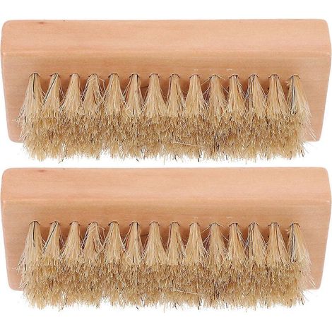 Ensemble de 2 brosses synthétiques kaki pour le nettoyage des guitares et des basses. (1/5)