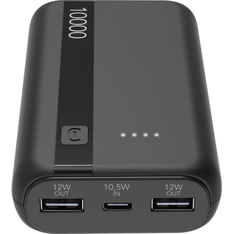 Cellularline PBENTRY10000K banque d'alimentation électrique Lithium-Ion (Li-Ion) 10000 mAh Noir
