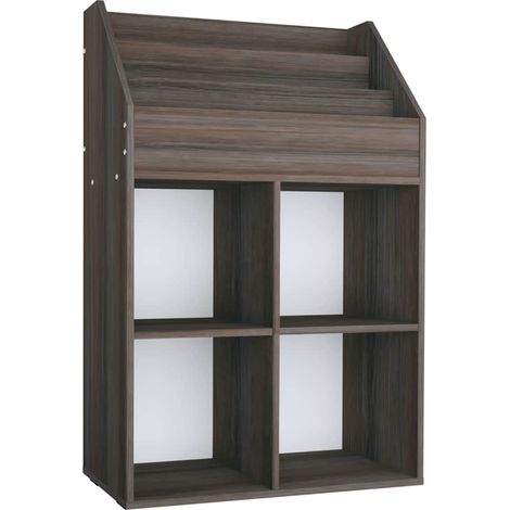 Maison Exclusive - Portariviste Bambini Grigio Rovere Sonoma 71x30x114 Multistrato (1/5)