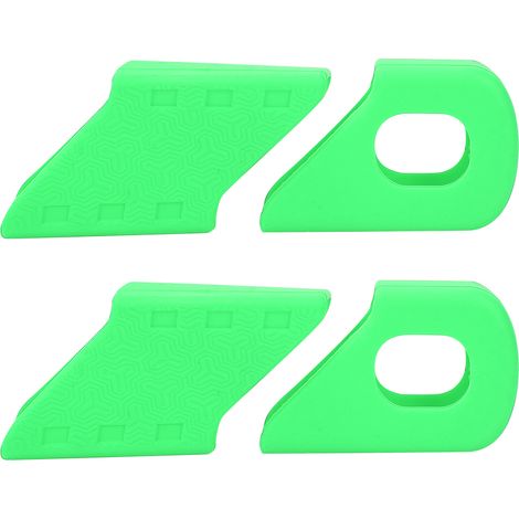 4 Manchons de Protection en Silicone pour Manivelles de Vélo, Accessoires de Bras pour Cyclistes (Vert) (1/3)