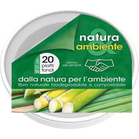 Piatti fondi biodegradabili