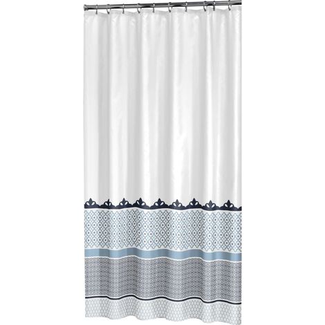 Sealskin Marrakech Tenda da Doccia, Poliestere, Blu, 180 x 200 cm (1/4)