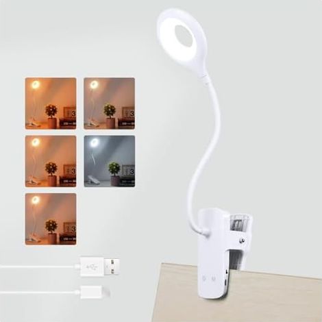 Wiederaufladbare Nachttischlampe, batteriebetriebene Touch-Schreibtischlampe, tragbare Nachttischlampe, weiß