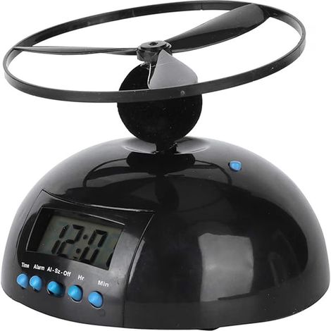 Zvmxot Rotierender fliegender Wecker, geeignet für Kinder und Tiefschläfer, mit Vibrationsalarm, innovatives Geschenk fürs Schlafzimmer, vielseitig einsetzbar (1/5)