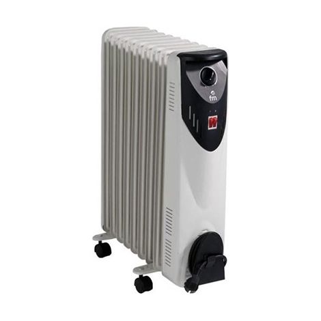 FM radiador bajo 9 elementos br20 2000w , Radiador Bajo 9 elementos BR20 2000W. -Radiador de aceite especial para mesa camilla, con termostato de seguridad por sobrecalentamiento. (1/2)