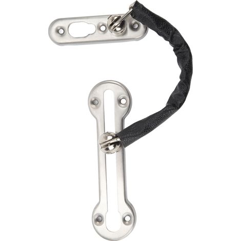 Serrure de porte à chaîne en acier inoxydable, verrou de sécurité pour hôtel et appartement, protection anti-effraction, chaîne de porte robuste (1/5)