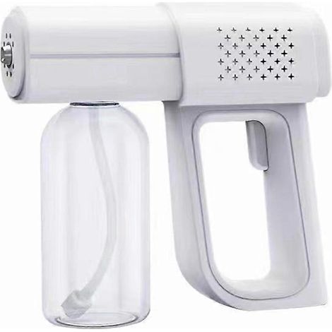 Nano-Sprühpistole mit blauem Licht, Desinfektionssprüher, wiederaufladbarer Nebelgenerator für Zuhause, Büro, Schule, Garten, Salons, Schlafzimmer
