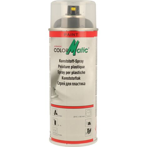 COLORMATIC - Bombe de peinture pour pare-chocs Gris foncé - aérosol de 400ml - 115080