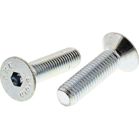 Vis à six pans creux, M10 x 40mm, tête Vis fraisée à tête creuse hexagonale, en Acier ( Prix pour Sachet de 25 )