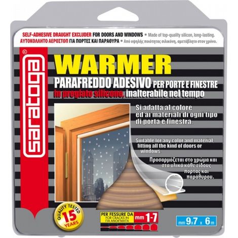 Paraspifferi finestre marrone warmer per porte e finestre da 1 a 7 mm Saratoga