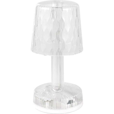 Kristall-LED-Tischleuchte mit Projektionsfunktion, USB-Nachtlicht mit 3 Beleuchtungsmodi, wiederaufladbare Nachttischlampe (1/5)