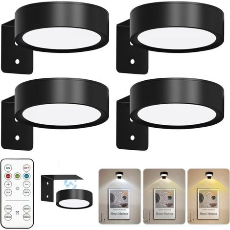 Sets of 4 lamps in the picture, stained glass stacks, light fixtures in the picture, 3 colors, LED wall lights in the picture (1/5)