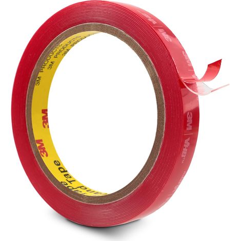 3M Ruban Adhésif Double Face 12,5 mm x 4,7 m Transparent 1 Rouleau (1/5)